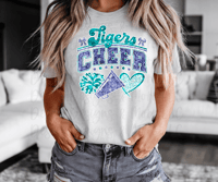 White TLC Tigers Cheer Shirt 