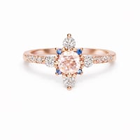 Image 1 of Winter Forest Morganite Ring