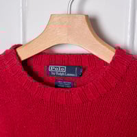 Image 4 of 2002 Polo Ralph Lauren Red Eagle Cotton/Linen Knit Sweater