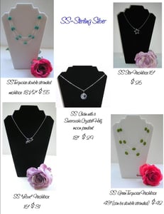 Image of Sterling Silver, Turquoise Necklaces (with varying prices) 