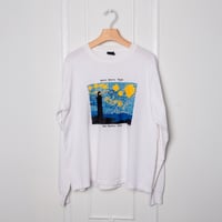 Image 1 of 1990's Maine Bar Harbor Starry Night Long Sleeve T Shirt