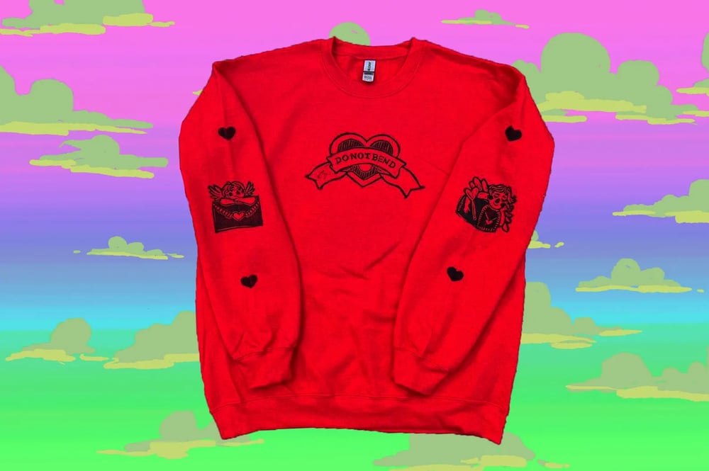 Image of MADE TO ORDER- Fragile Cherub Limited Edition Valentines Sweatshirt