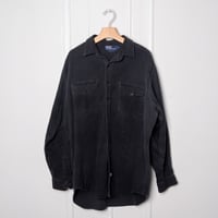 Image 1 of 1980's Polo Ralph Lauren Black Chamois Shirt 