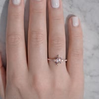 Image 4 of Winter Forest Morganite Ring