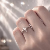 Image 3 of Winter Forest Morganite Ring