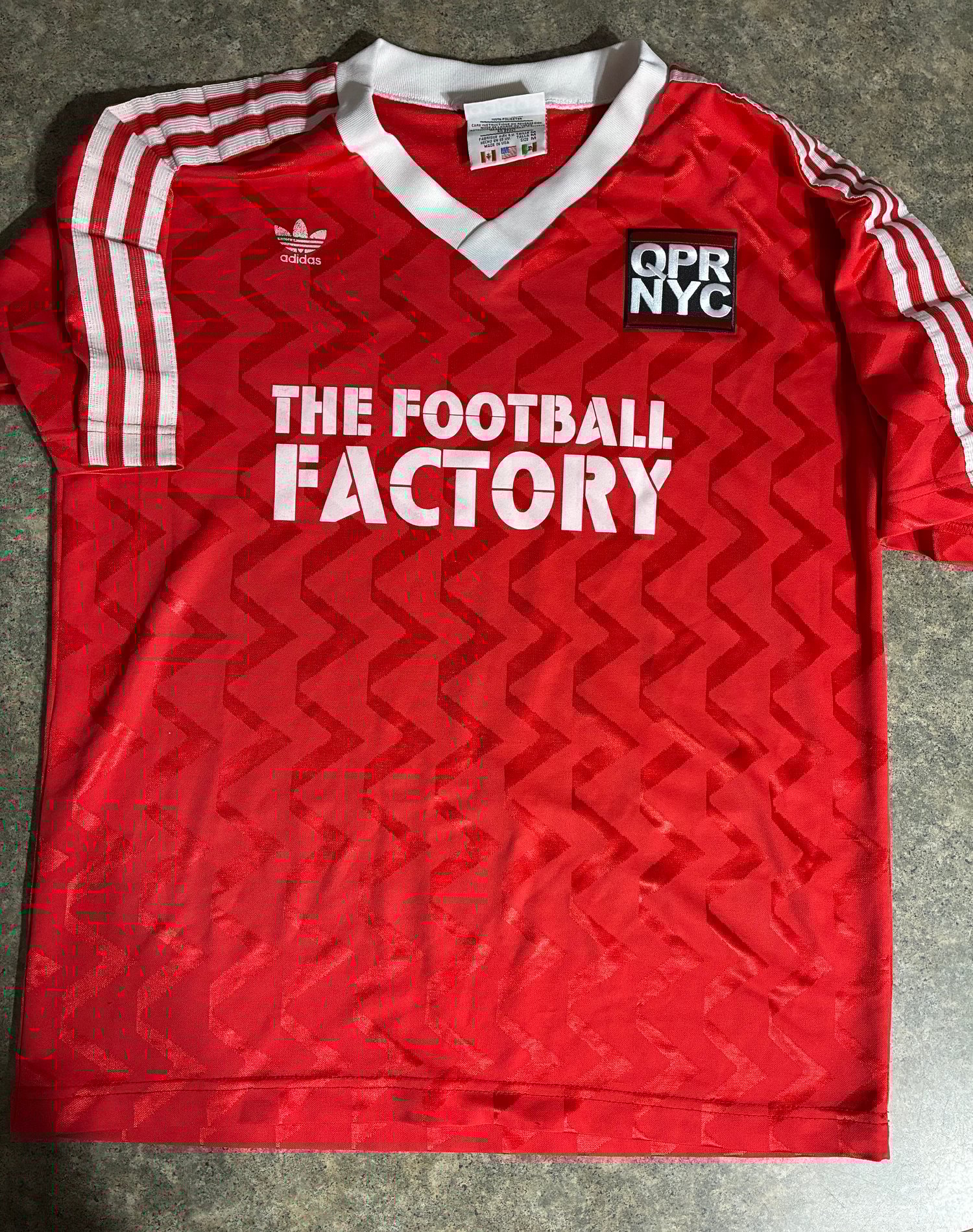 Image of QPR NYC Ant Original 1 of 1 Red Vintage Adidas Retro Shirt