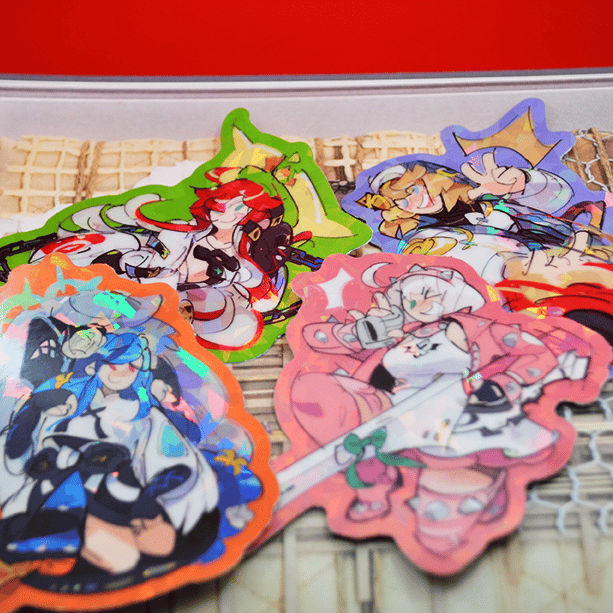 Image of NEW! Guilty Gear Strive 3" Holographic Stickers