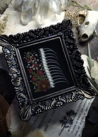Image 3 of Snake Spine and Floral Wall Frame - Red