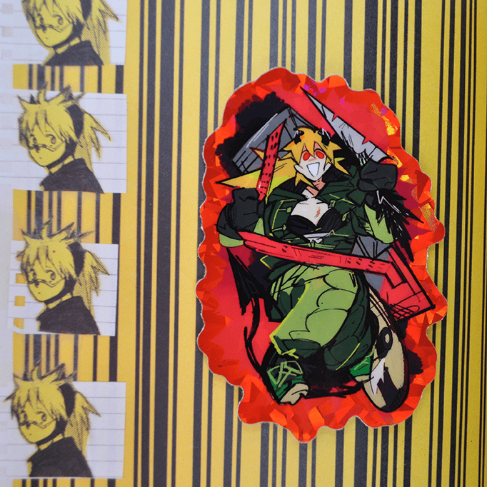 Image of NEW! Dorohedoro 3" Holographic Stickers