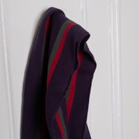Image 3 of 1960's Paul Stuart Striped Navy Wool Scarf