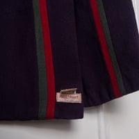 Image 2 of 1960's Paul Stuart Striped Navy Wool Scarf