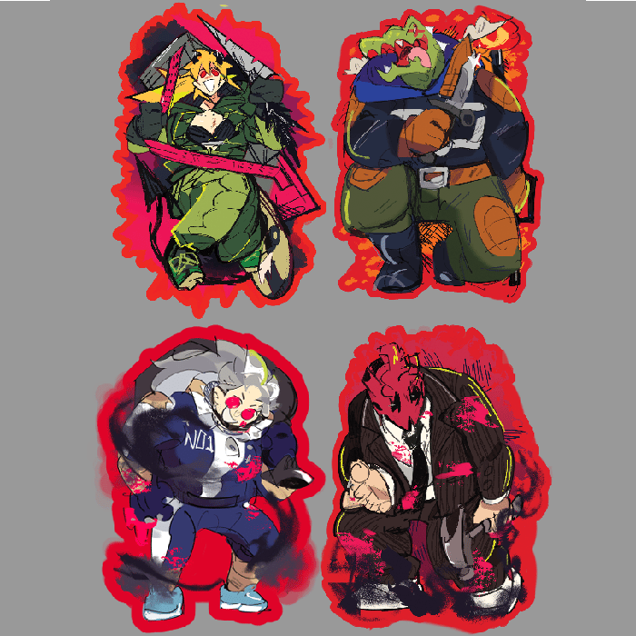 Image of NEW! Dorohedoro 3" Holographic Stickers