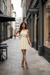 Image 1 of Golden Hour Lace Skater Dress