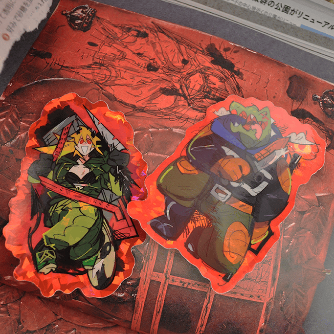 Image of NEW! Dorohedoro 3" Holographic Stickers