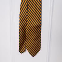 Image 1 of 1970's James Campion Dartmouth Gold/Green Striped Tie