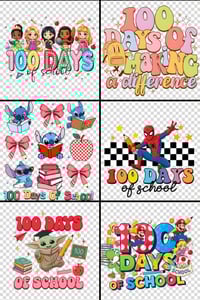 Image 1 of 100 Days of School Tshirts