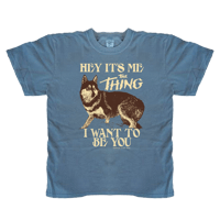 Image 1 of The Thing Dog Garment Dyed Screen Printed T-Shirt