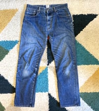 Image 1 of Post Overalls indigo selvedge jeans, made in USA, size L (fits 32)