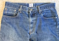 Image 2 of Post Overalls indigo selvedge jeans, made in USA, size L (fits 32)