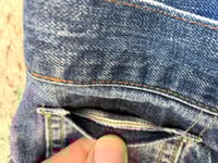 Image 4 of Post Overalls indigo selvedge jeans, made in USA, size L (fits 32)