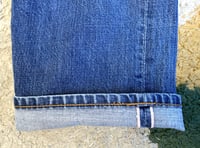 Image 7 of Post Overalls indigo selvedge jeans, made in USA, size L (fits 32)