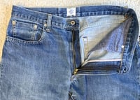 Image 5 of Post Overalls indigo selvedge jeans, made in USA, size L (fits 32)
