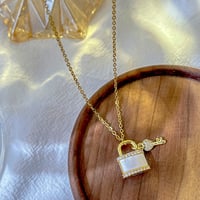 18K Gold Plated Love Lock Pendant 