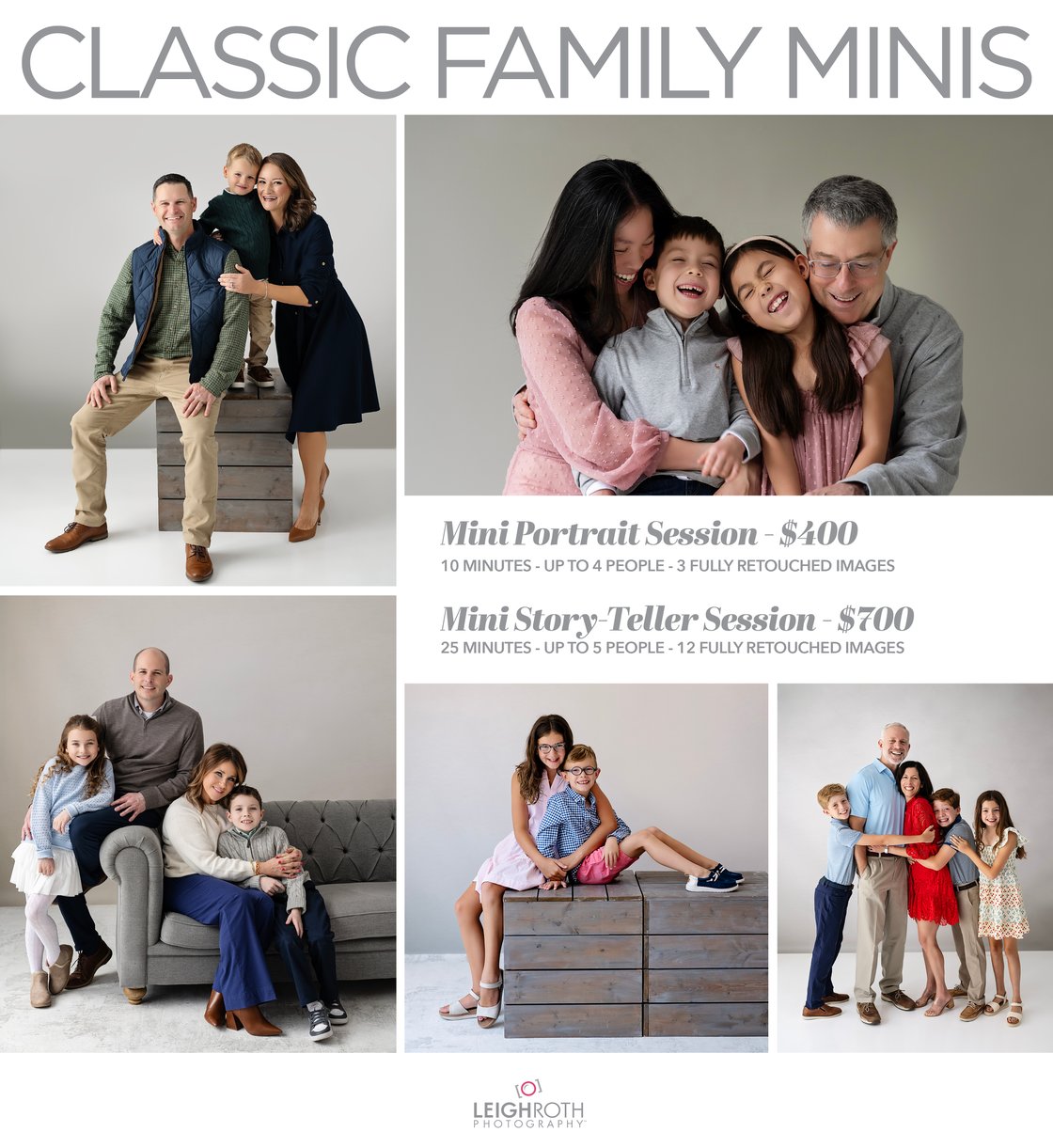 Image of CLASSIC FAMILY STUDIO MINI SESSIONS