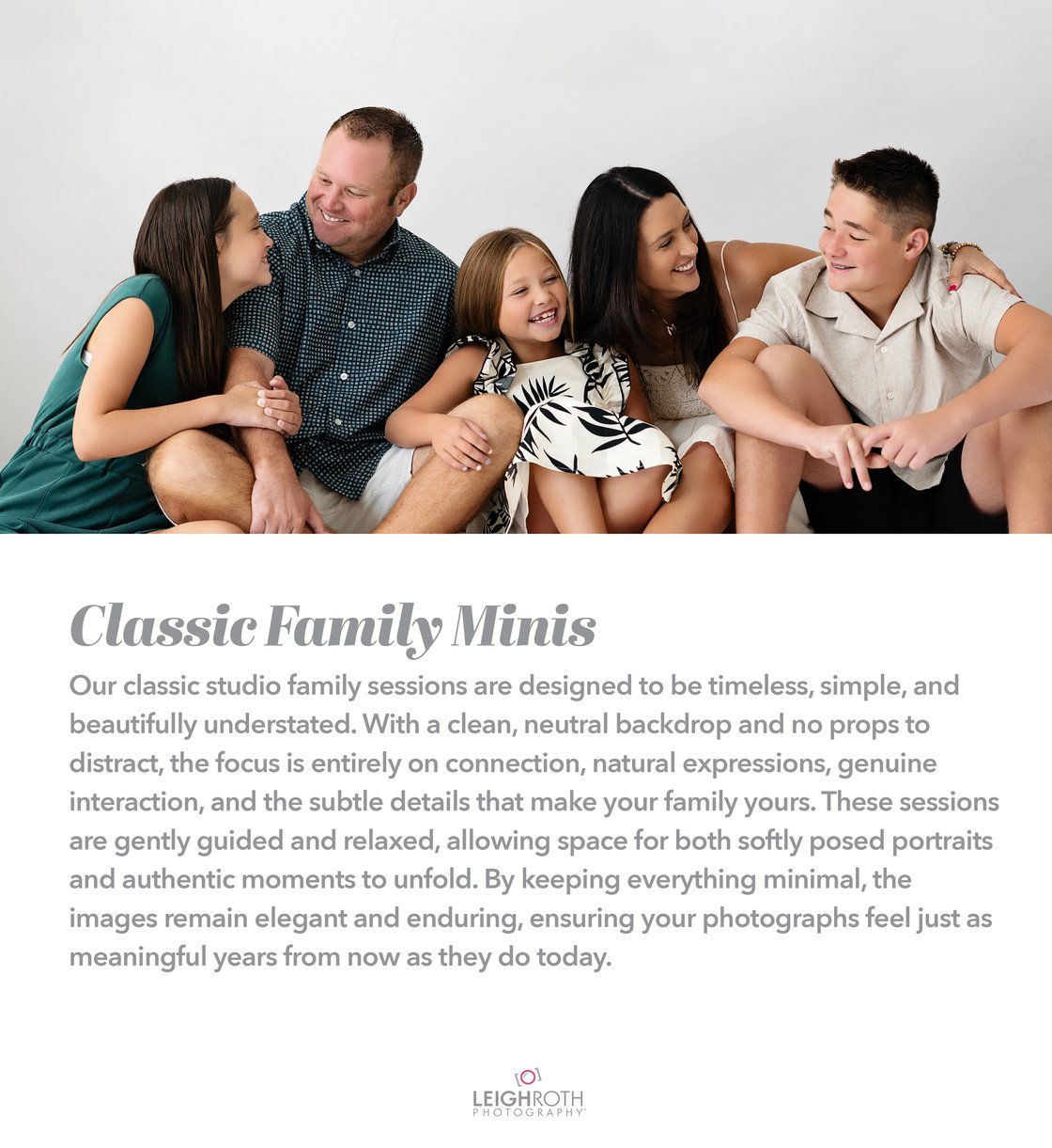 Image of CLASSIC FAMILY STUDIO MINI SESSIONS