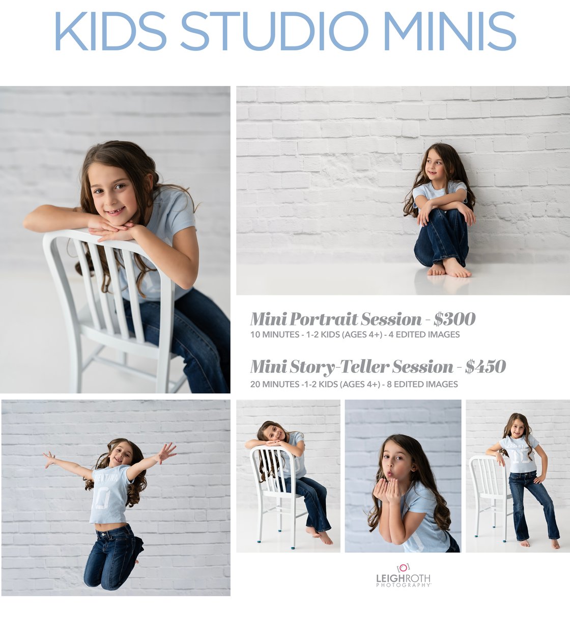Image of CLASSIC KIDS STUDIO MINI SESSIONS