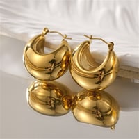 Image 3 of 18K Gold Plated Retro Earrings 