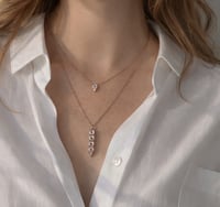 Image 3 of Morganite Solitaire Necklace