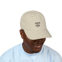 Image 1 of Faith Over Fear Baseball Cap  Embroidered Christian Baseball cap
