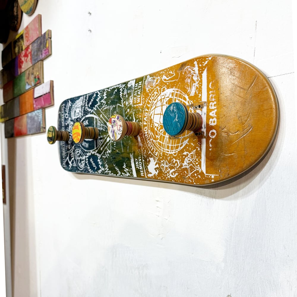 Image of Recycled Skateboard Coat Rack