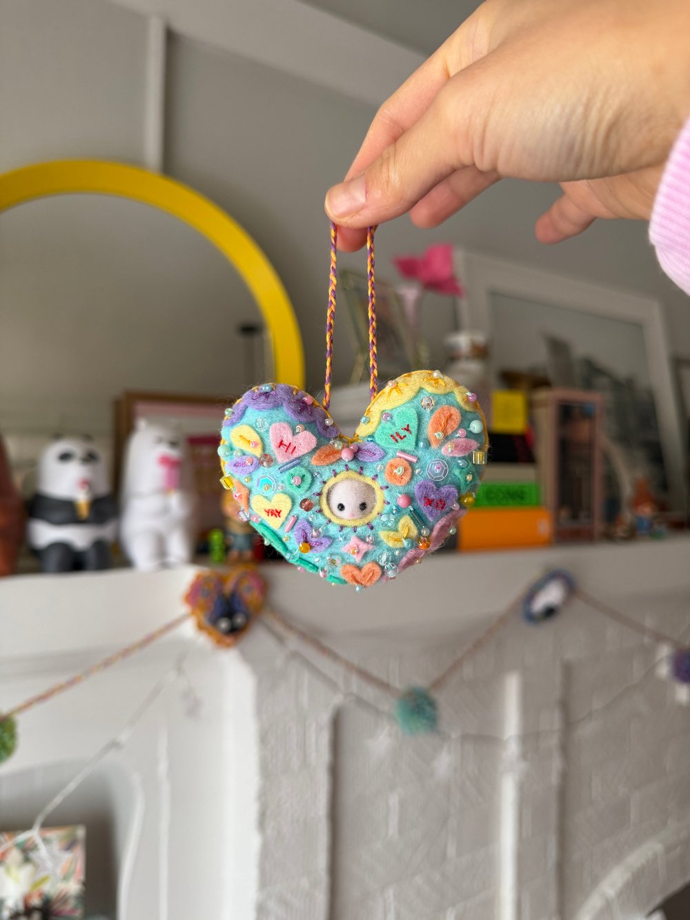 Image of Cool Mint Valentine Heart Critter