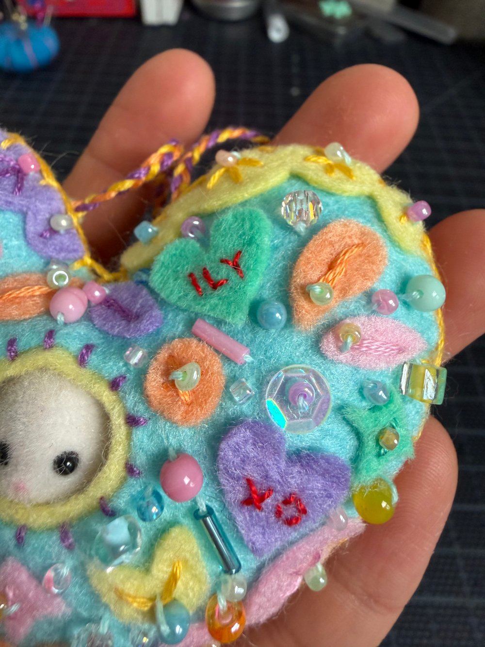 Image of Cool Mint Valentine Heart Critter