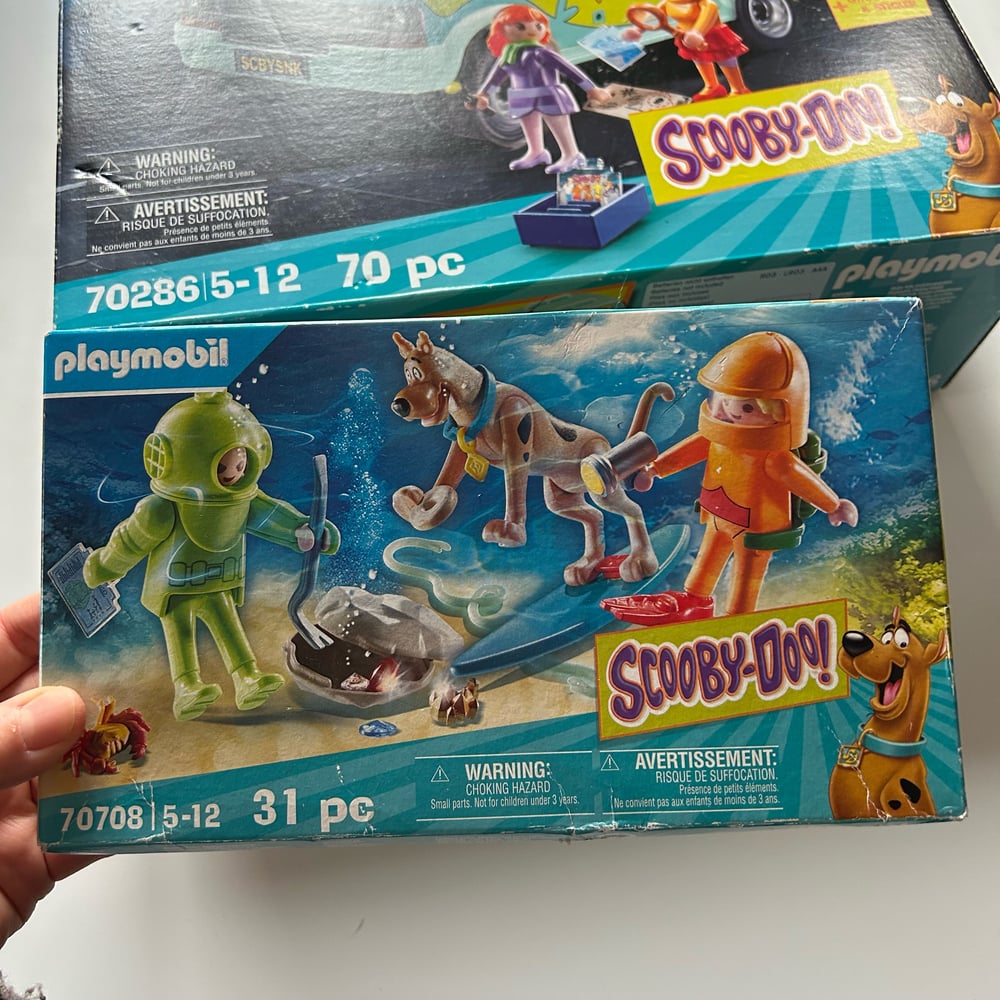 Image of Lot 2 boites playmobil scooby-doo