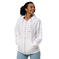 Image 2 of Patterned color unisex zip hoodie