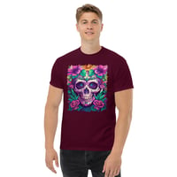 Image 2 of Sugar skull art 1 Unisex classic tee