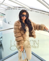 Image 1 of LIGHT BROWN FOX FUR COAT