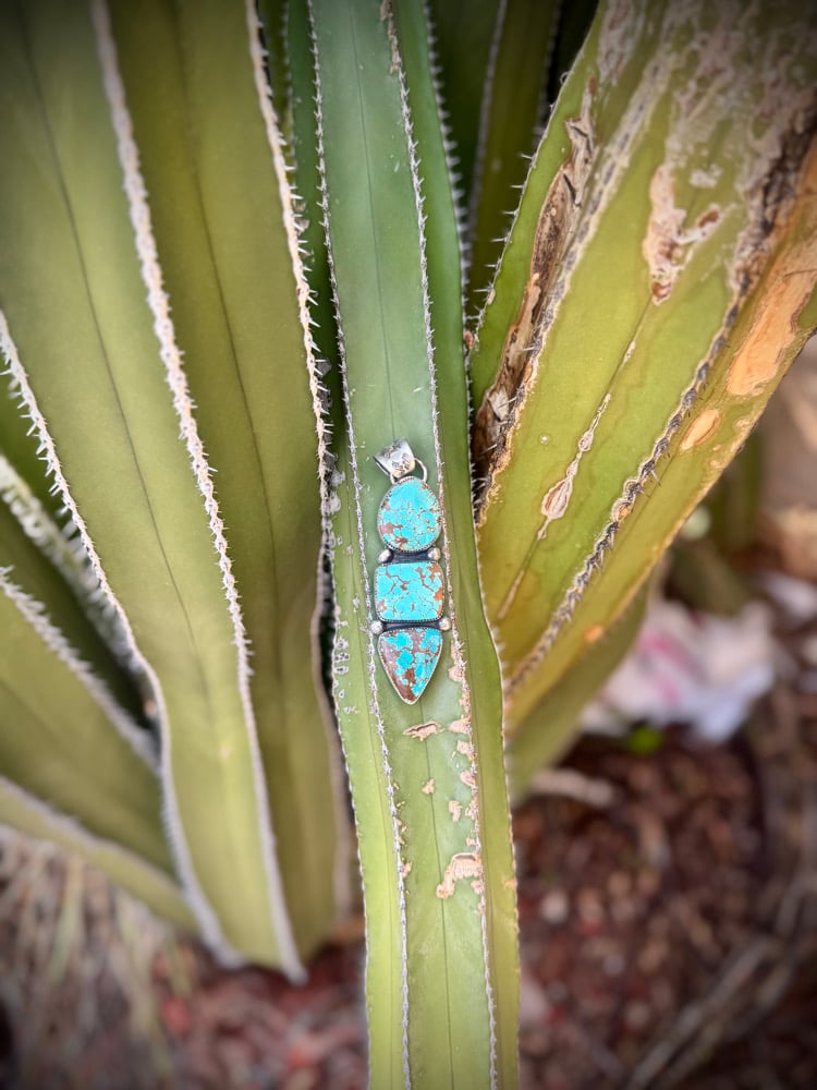 Image of Mine #8 Turquoise Stack Pendant
