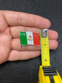 Image 2 of Mexico Waving Flag Enamel Pin