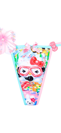 Image 6 of Diver swimming with tropical fish hellokitty