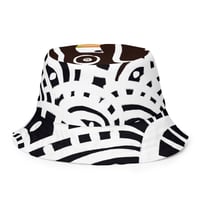 Image 1 of Black Cargo - Contemporary Urban Art Apparel for the Woke   - Bars - Reversible bucket hat