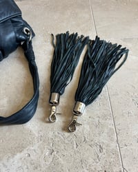 Image 8 of PUFFY LEATHER TASSEL BAG