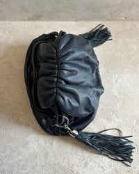 Image 4 of PUFFY LEATHER TASSEL BAG