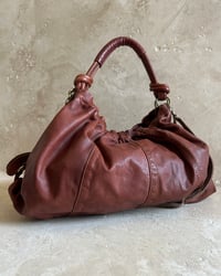 Image 3 of BURNT UMBER LEATHER BAG