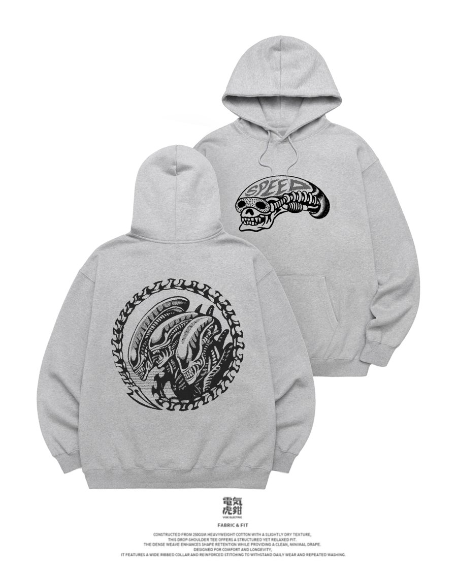 Image of TRI-XENO Painstation Hoodie - Grey