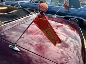 Image of GREEN/CHROME FLAG (PAIR) "LA" 