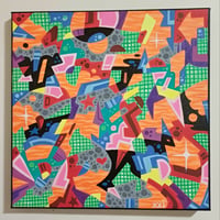 Image 1 of Find a word.  Original painting by mikey xxi 